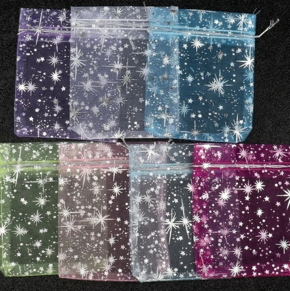 Large Drawstring Gift / Jewelry Bags - Set of 25 mixed colors - Picture 2 of 5